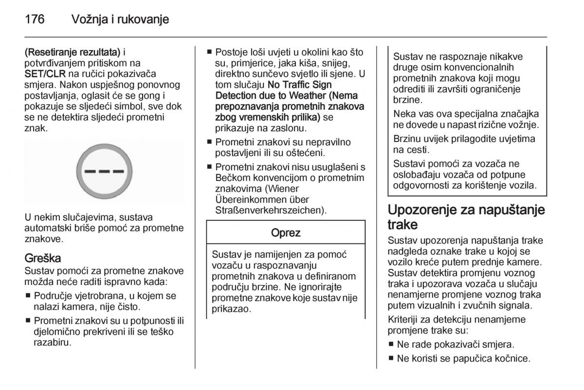 Opel Corsa D vlasnicko uputstvo / page 178