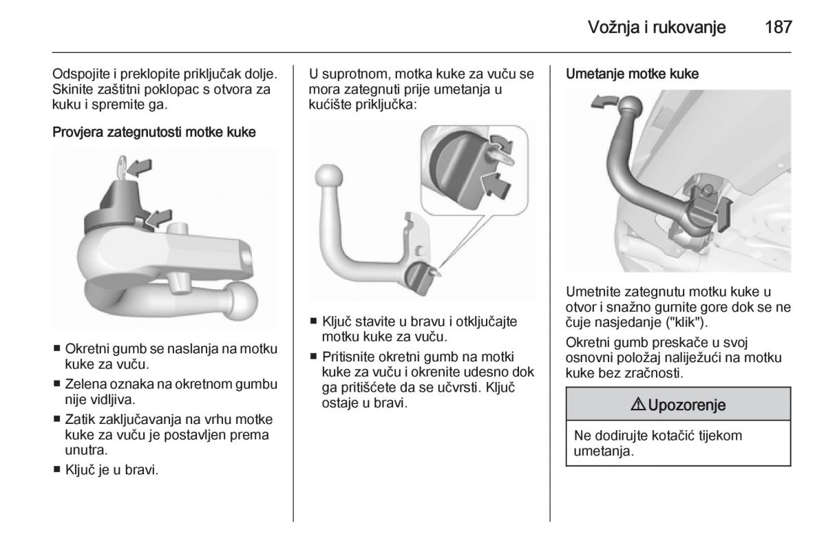 Opel Corsa D vlasnicko uputstvo / page 189