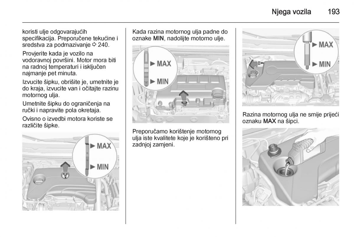 Opel Corsa D vlasnicko uputstvo / page 195