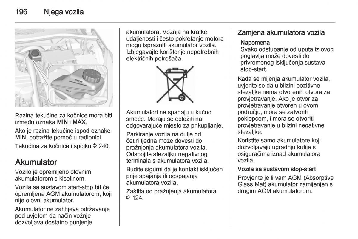 Opel Corsa D vlasnicko uputstvo / page 198