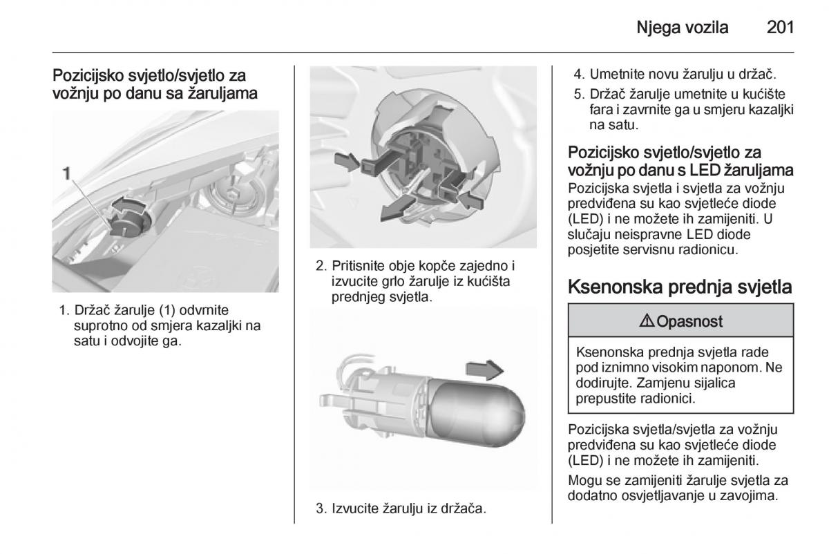 Opel Corsa D vlasnicko uputstvo / page 203