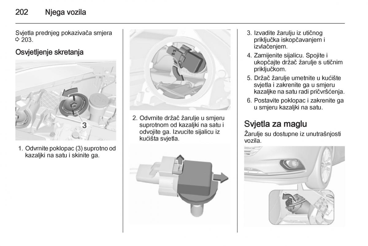 Opel Corsa D vlasnicko uputstvo / page 204