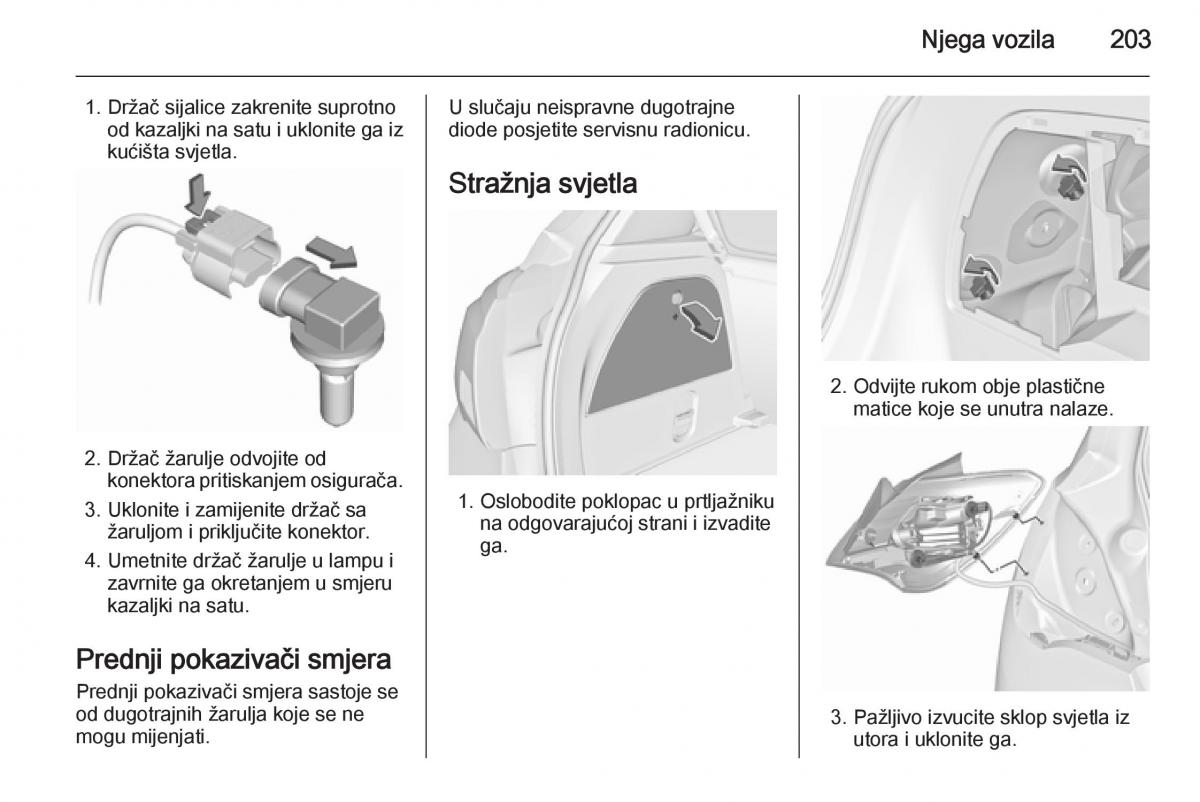 Opel Corsa D vlasnicko uputstvo / page 205