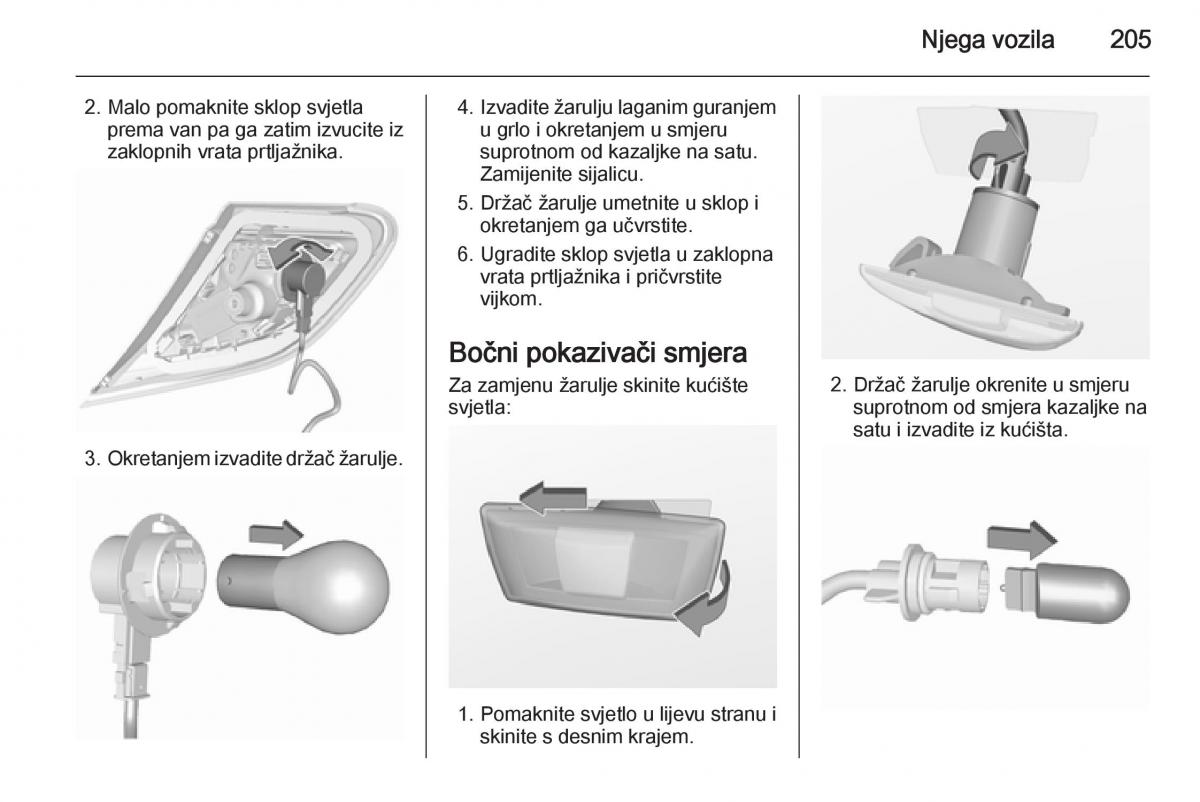 Opel Corsa D vlasnicko uputstvo / page 207