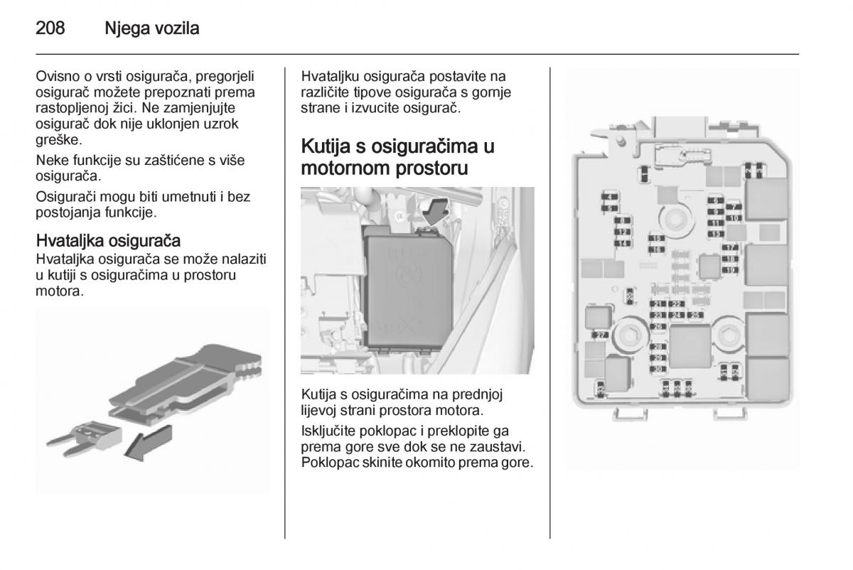 Opel Corsa D vlasnicko uputstvo / page 210