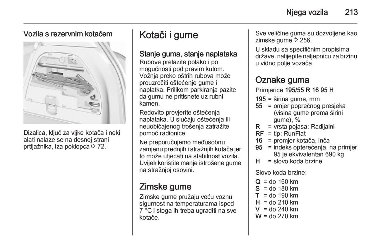 Opel Corsa D vlasnicko uputstvo / page 215