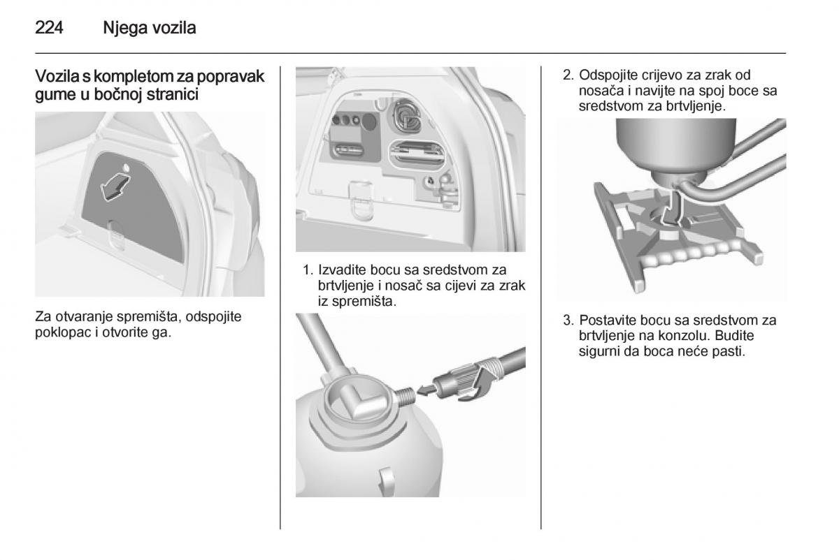 Opel Corsa D vlasnicko uputstvo / page 226