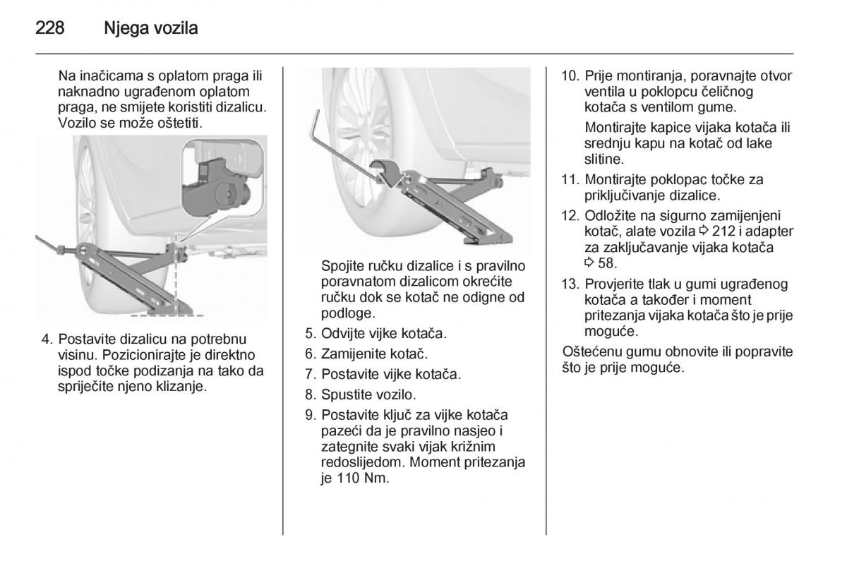 Opel Corsa D vlasnicko uputstvo / page 230