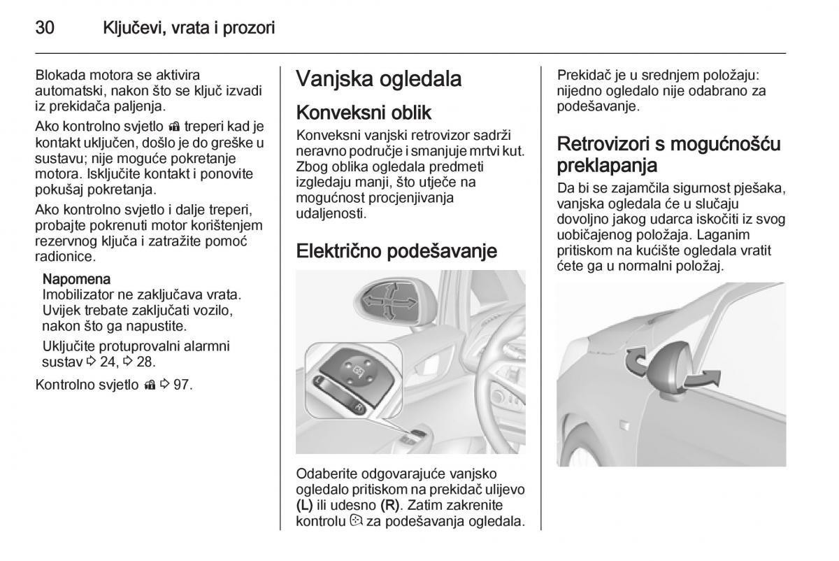 Opel Corsa D vlasnicko uputstvo / page 32