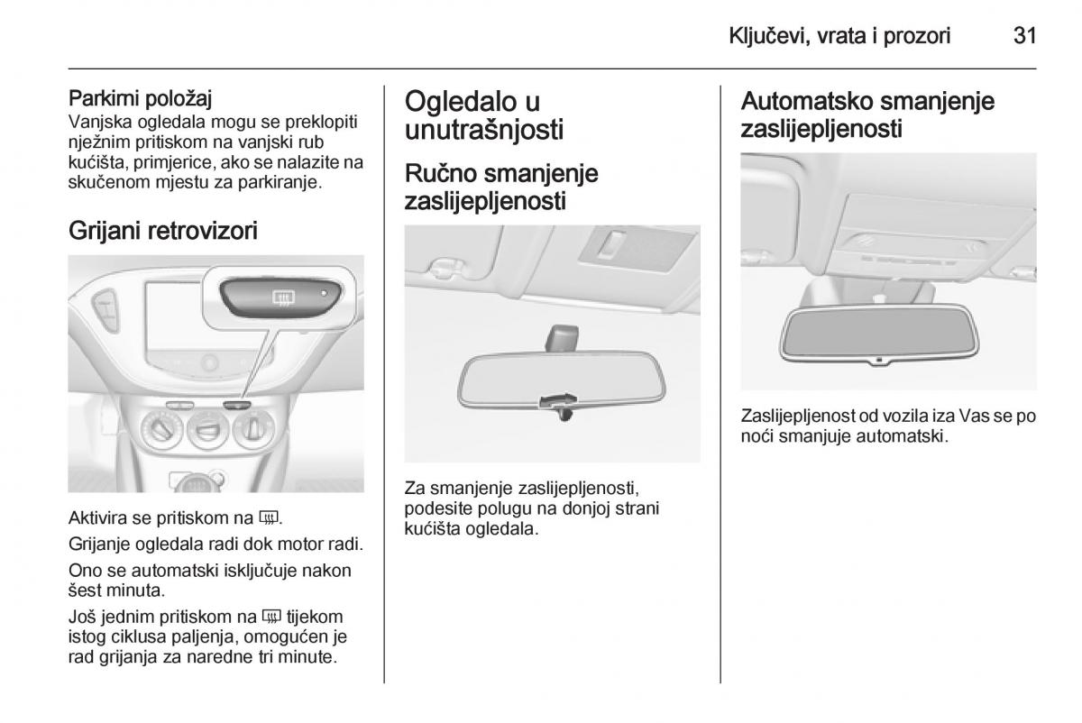 Opel Corsa D vlasnicko uputstvo / page 33