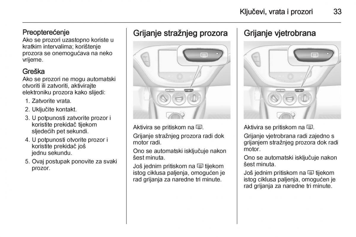 Opel Corsa D vlasnicko uputstvo / page 35