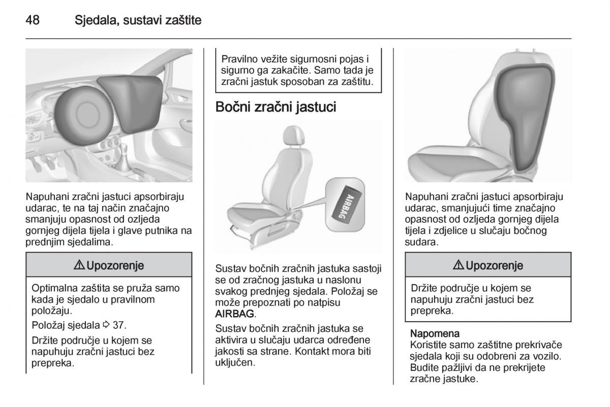 Opel Corsa D vlasnicko uputstvo / page 50