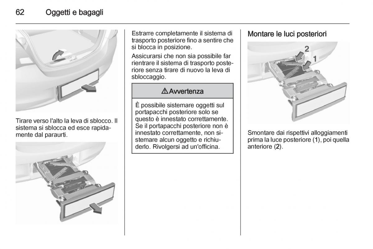 Opel Corsa D manuale del proprietario / page 64