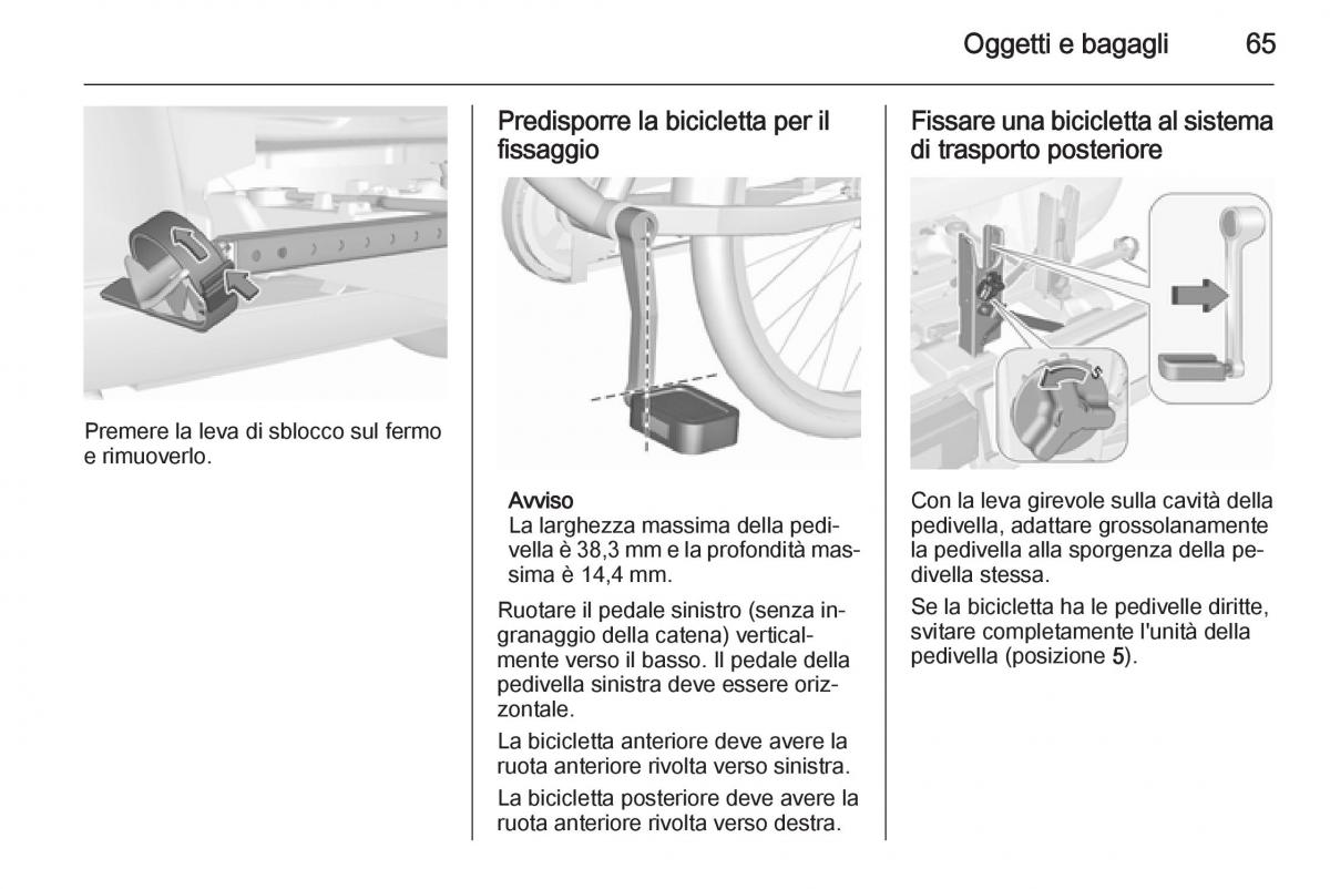 Opel Corsa D manuale del proprietario / page 67