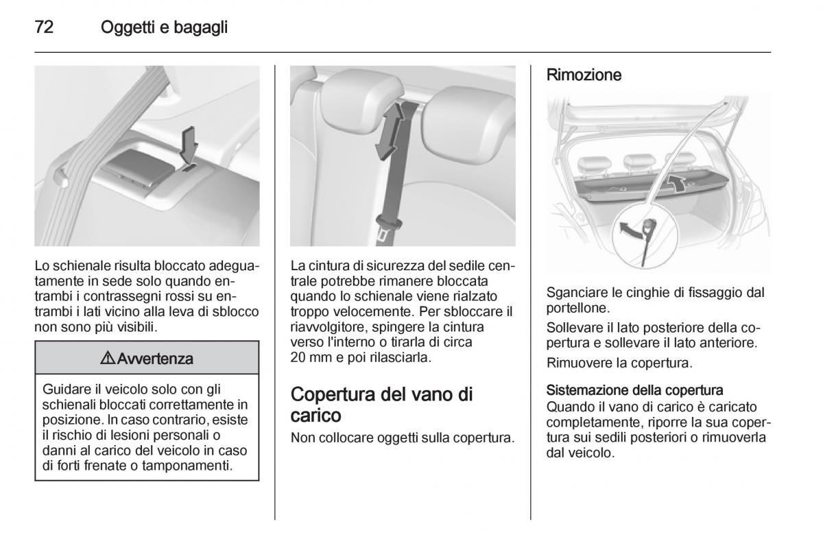 Opel Corsa D manuale del proprietario / page 74