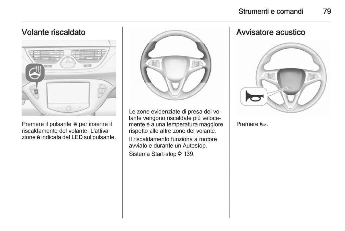 Opel Corsa D manuale del proprietario / page 81