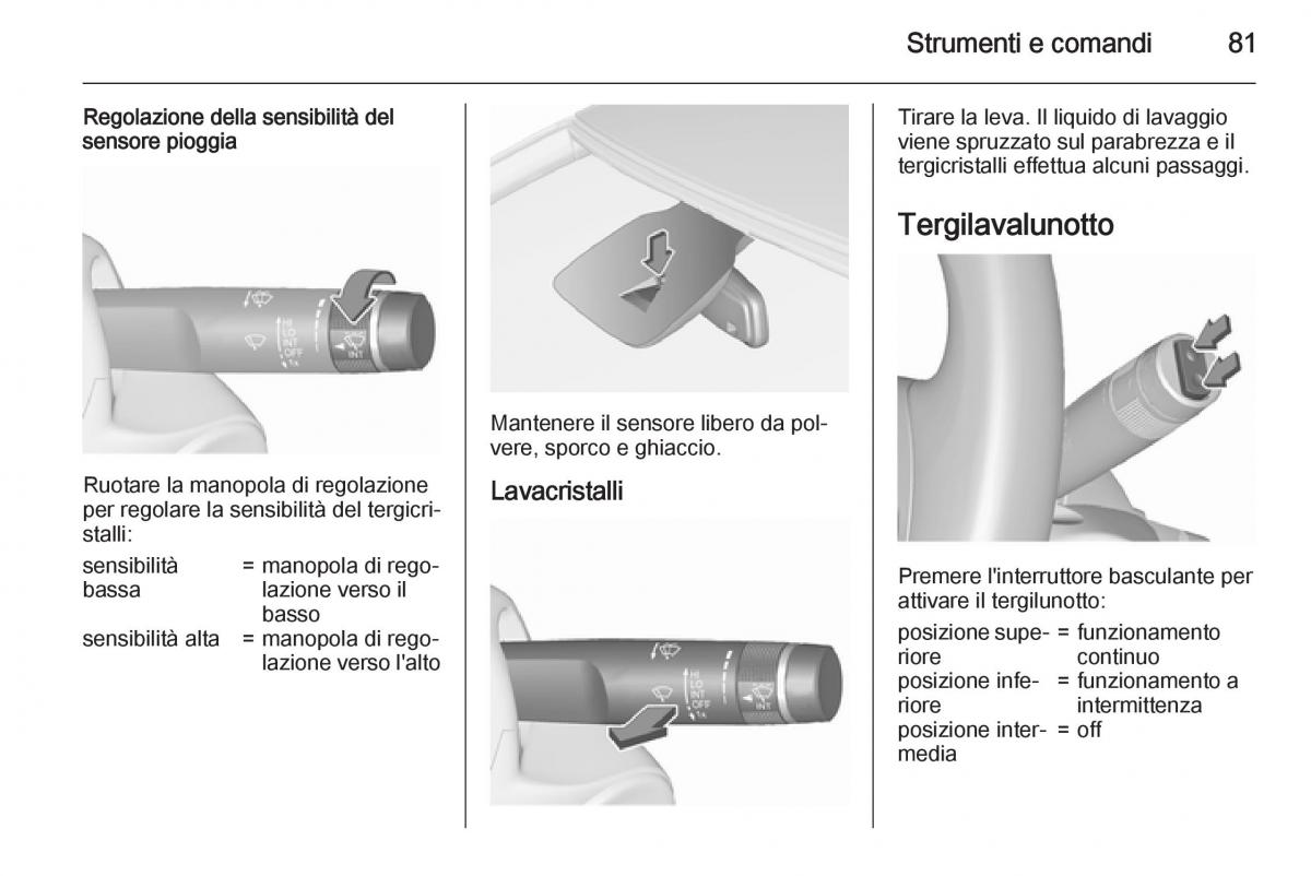 Opel Corsa D manuale del proprietario / page 83