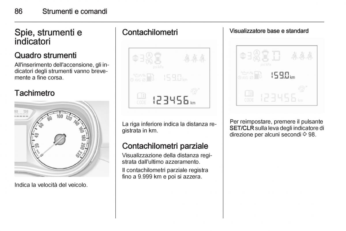 Opel Corsa D manuale del proprietario / page 88