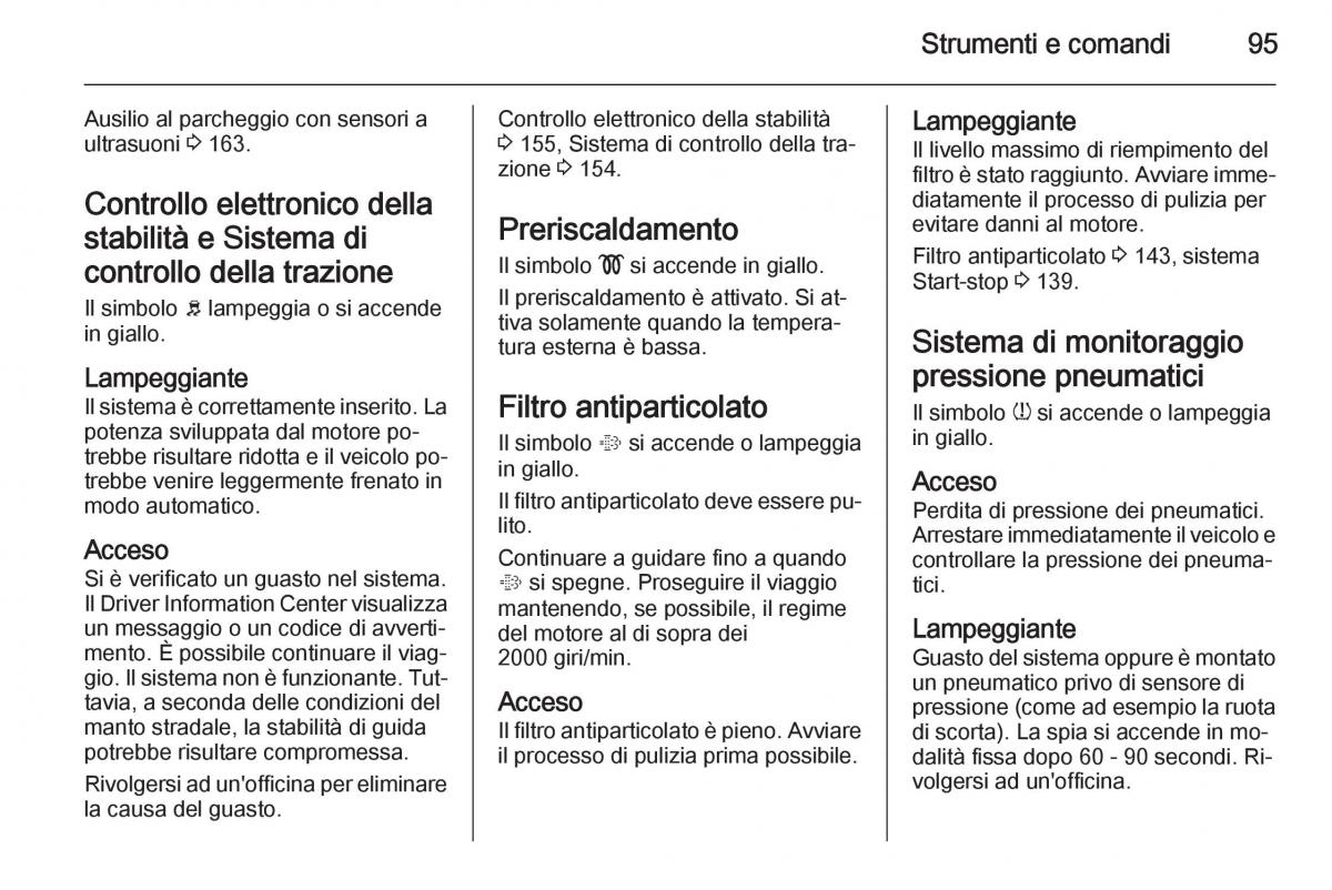 Opel Corsa D manuale del proprietario / page 97