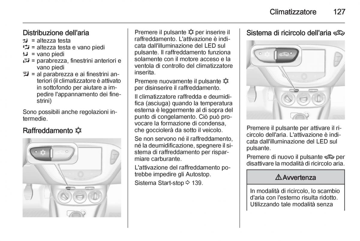 Opel Corsa D manuale del proprietario / page 129