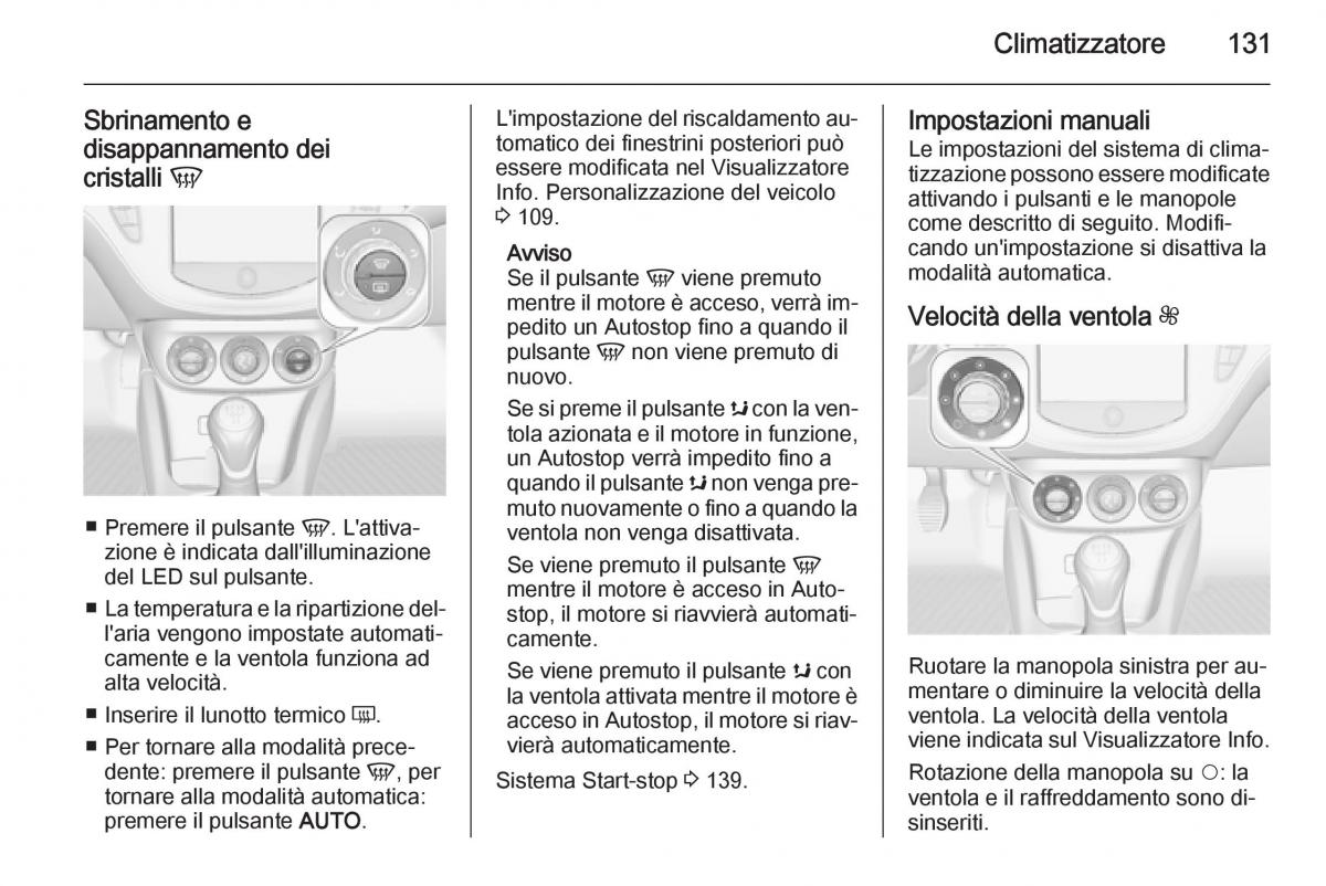 Opel Corsa D manuale del proprietario / page 133