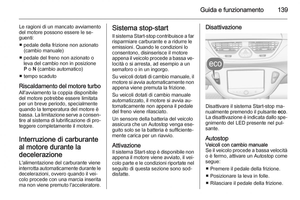 Opel Corsa D manuale del proprietario / page 141