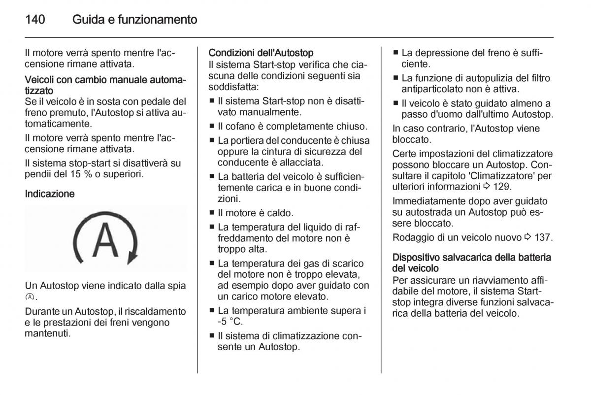 Opel Corsa D manuale del proprietario / page 142