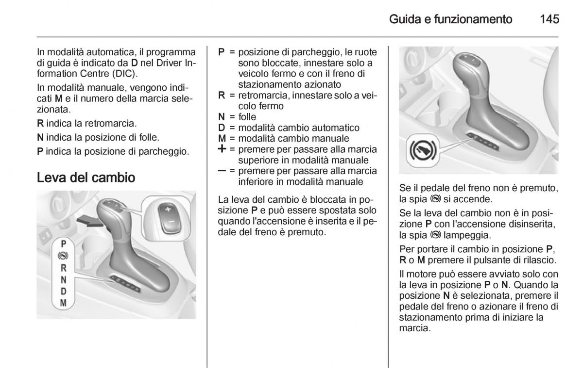 Opel Corsa D manuale del proprietario / page 147