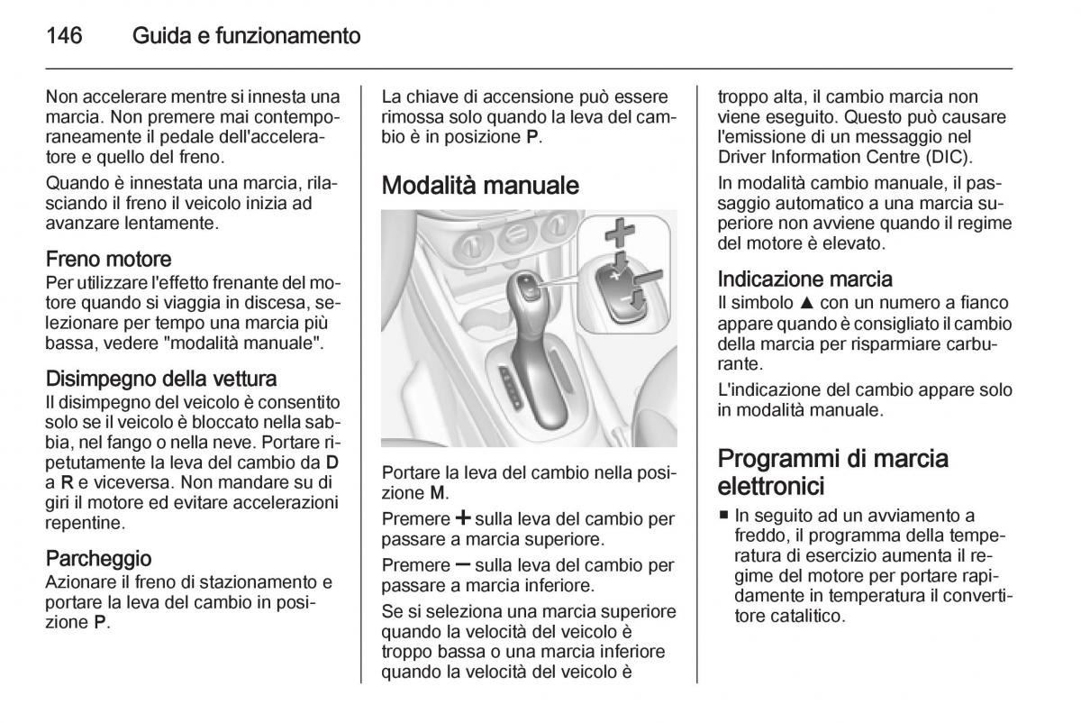 Opel Corsa D manuale del proprietario / page 148