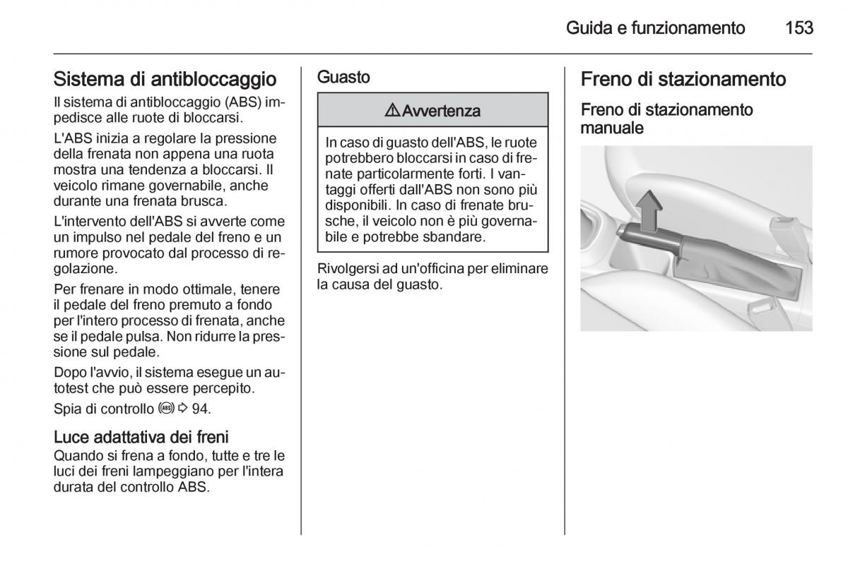 Opel Corsa D manuale del proprietario / page 155