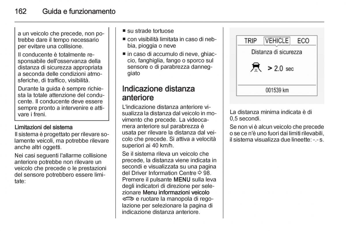 Opel Corsa D manuale del proprietario / page 164