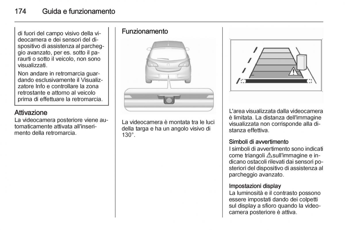 Opel Corsa D manuale del proprietario / page 176