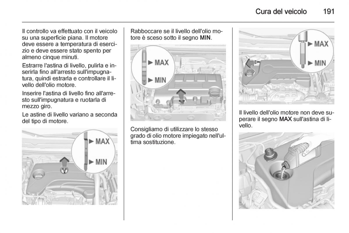 Opel Corsa D manuale del proprietario / page 193