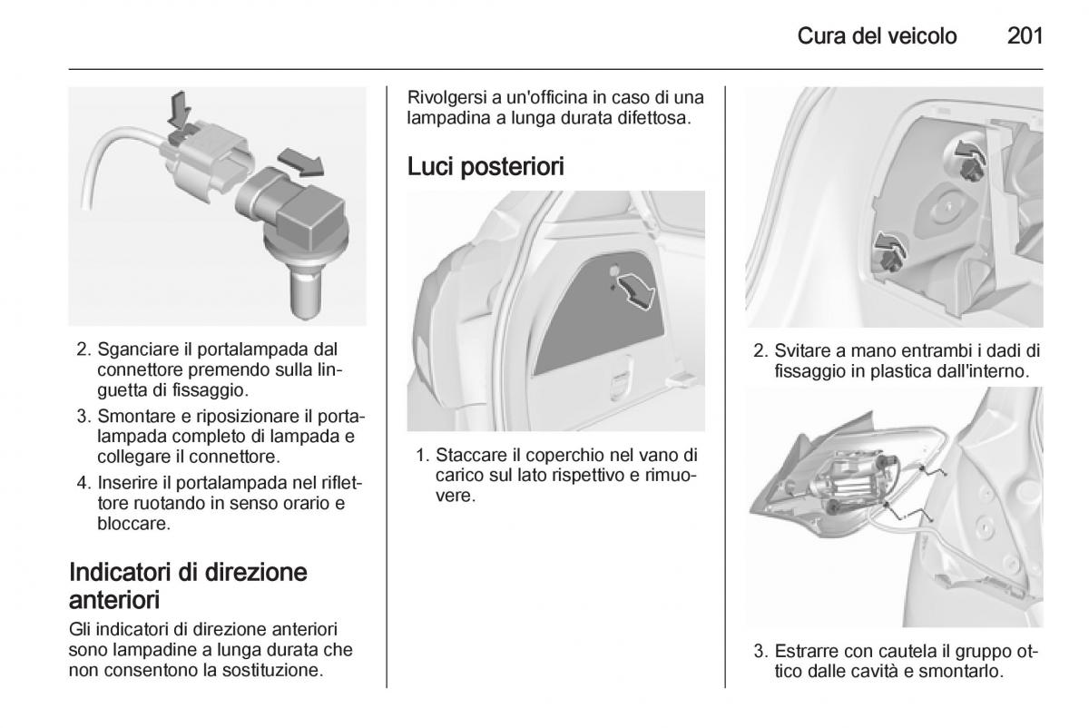 Opel Corsa D manuale del proprietario / page 203