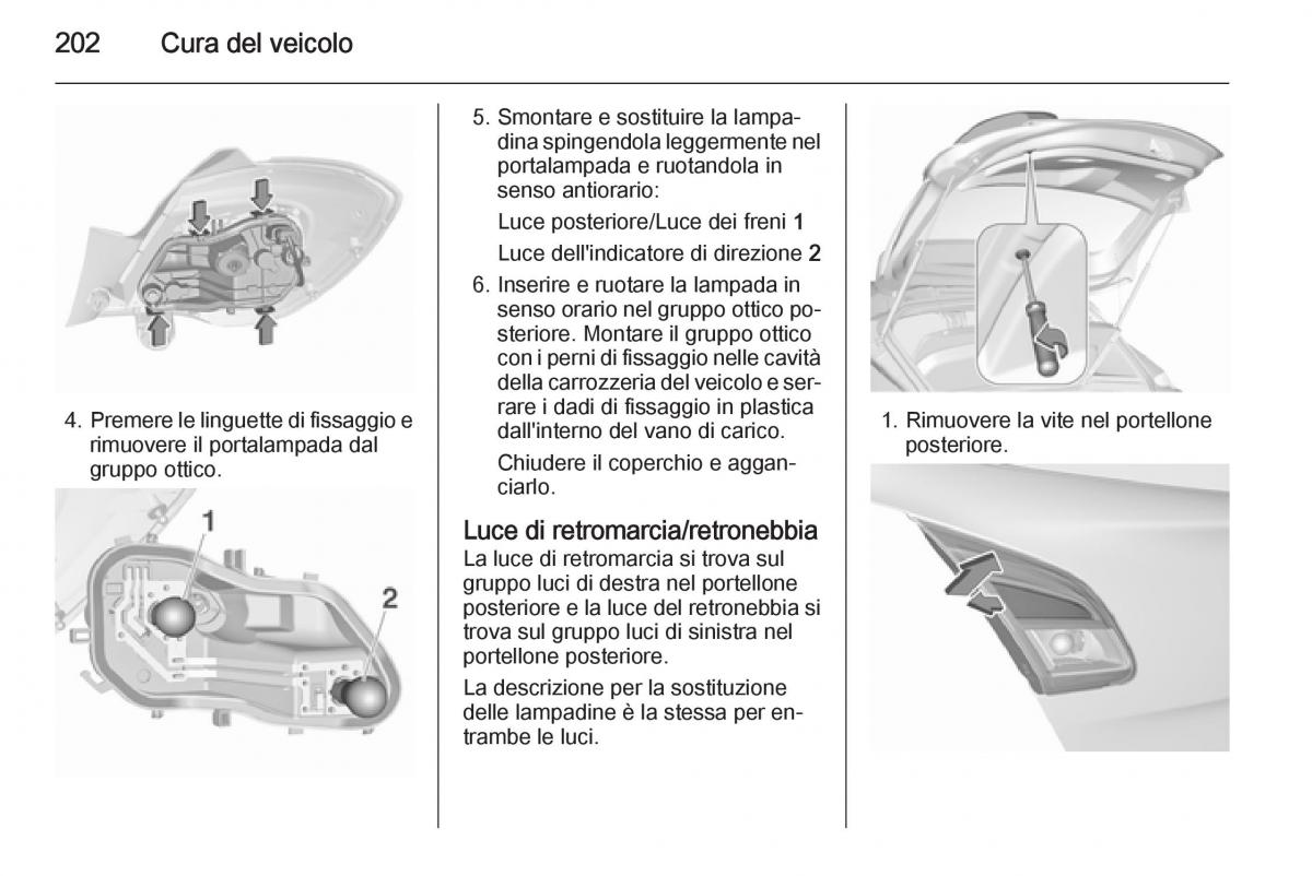 Opel Corsa D manuale del proprietario / page 204