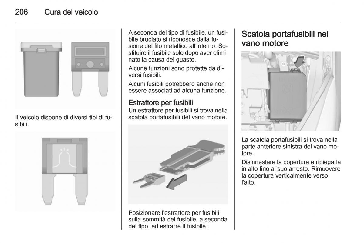 Opel Corsa D manuale del proprietario / page 208