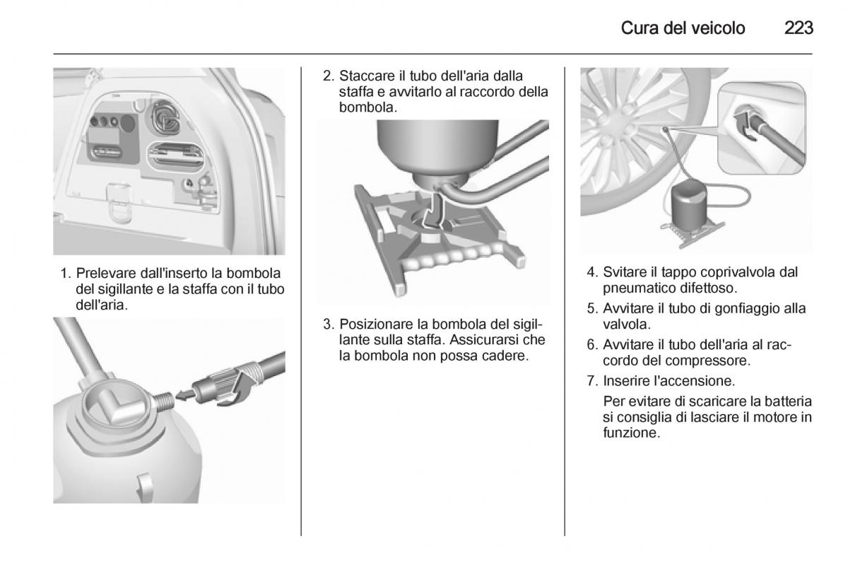 Opel Corsa D manuale del proprietario / page 225