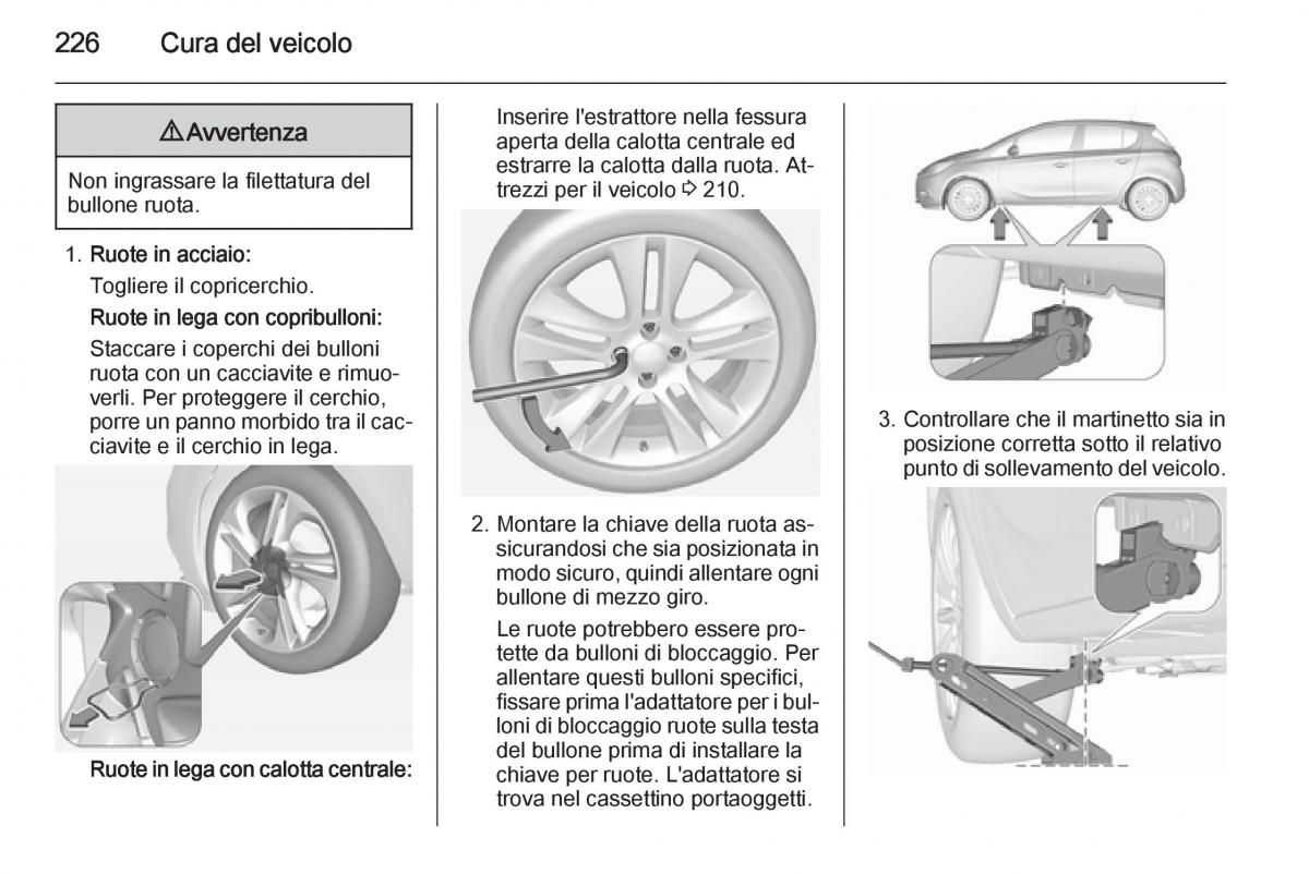 Opel Corsa D manuale del proprietario / page 228