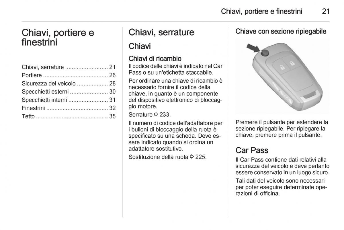 Opel Corsa D manuale del proprietario / page 23