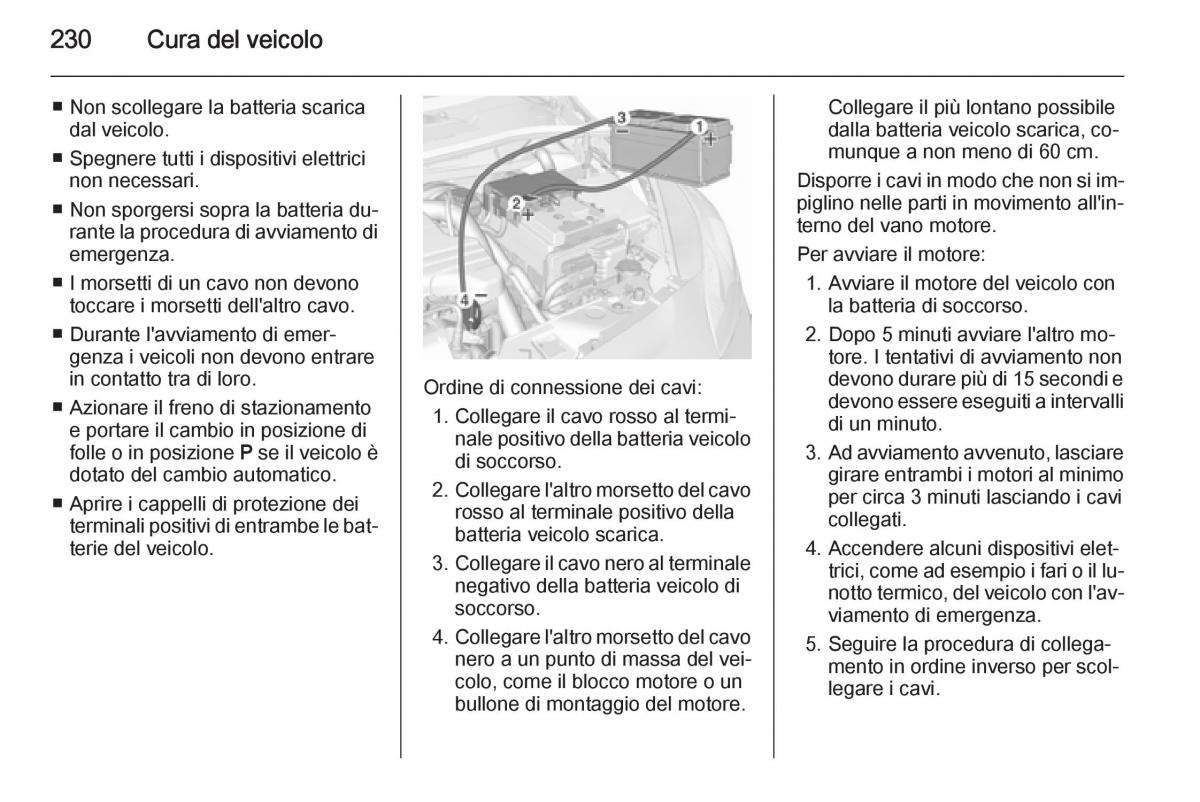 Opel Corsa D manuale del proprietario / page 232