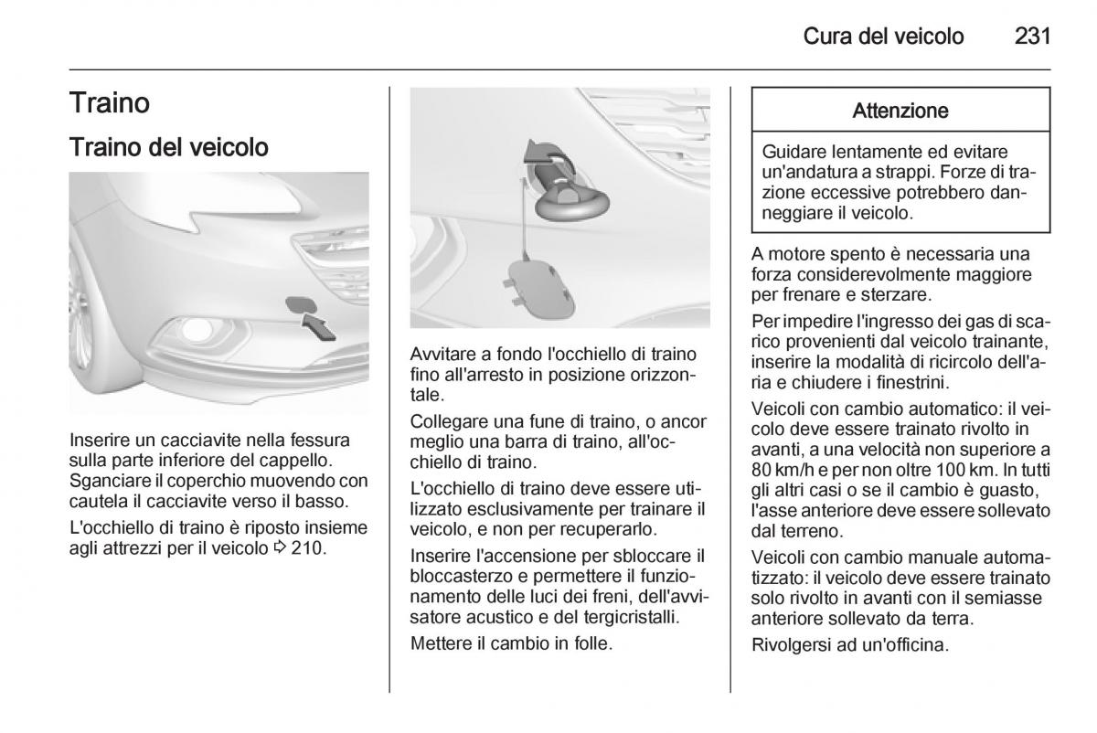 Opel Corsa D manuale del proprietario / page 233