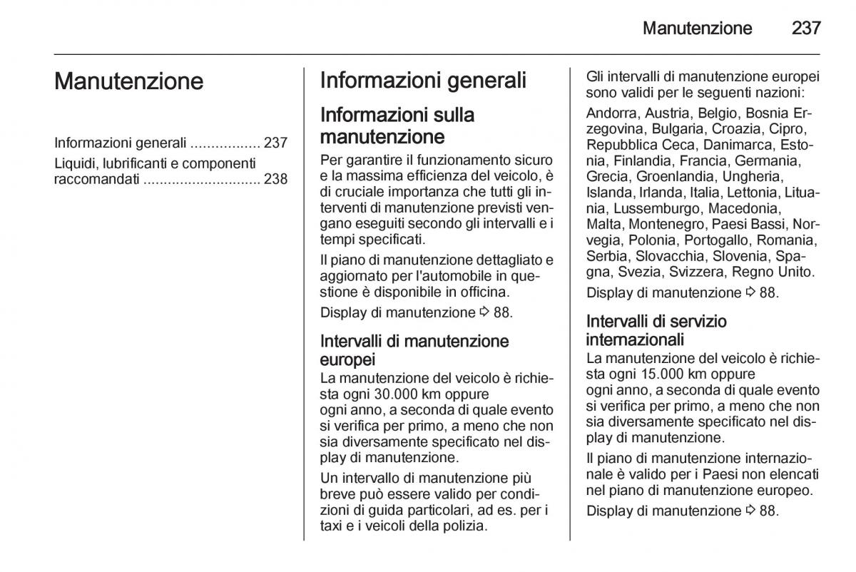 Opel Corsa D manuale del proprietario / page 239