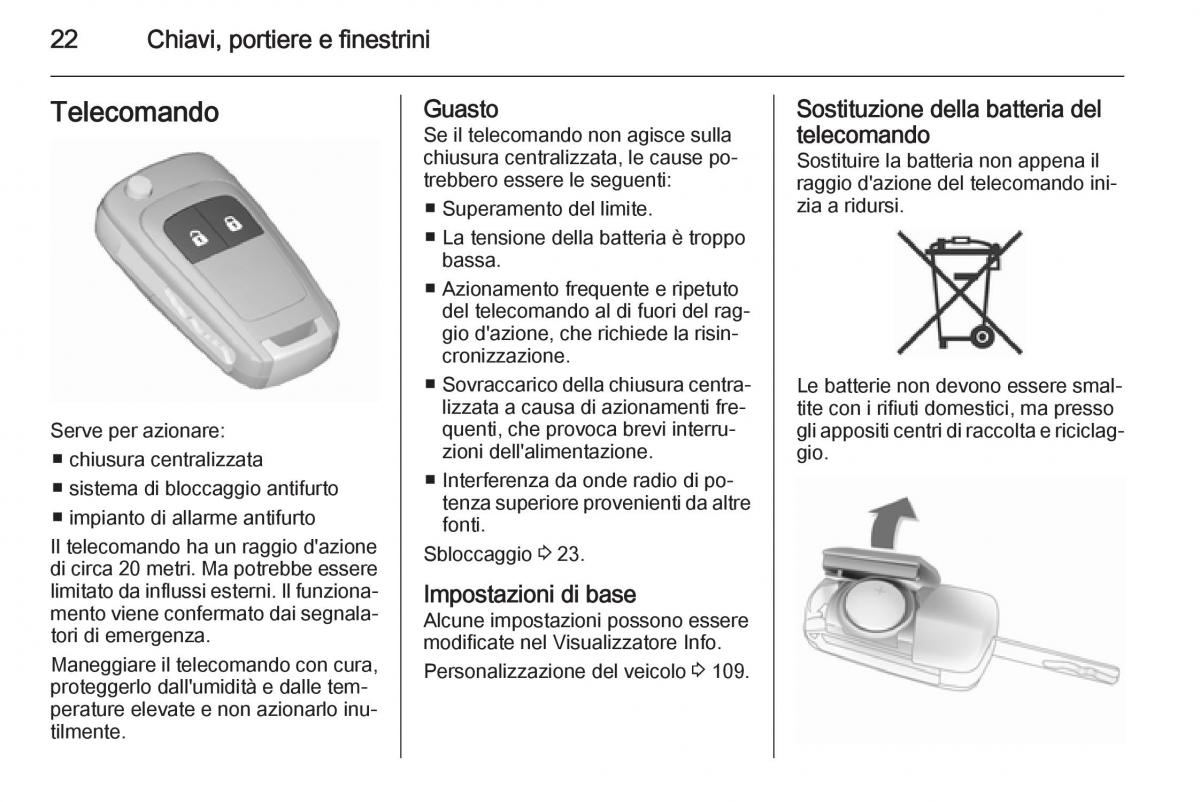 Opel Corsa D manuale del proprietario / page 24