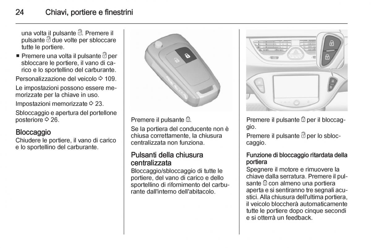 Opel Corsa D manuale del proprietario / page 26