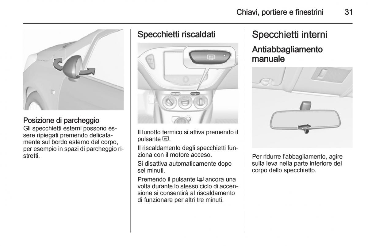 Opel Corsa D manuale del proprietario / page 33