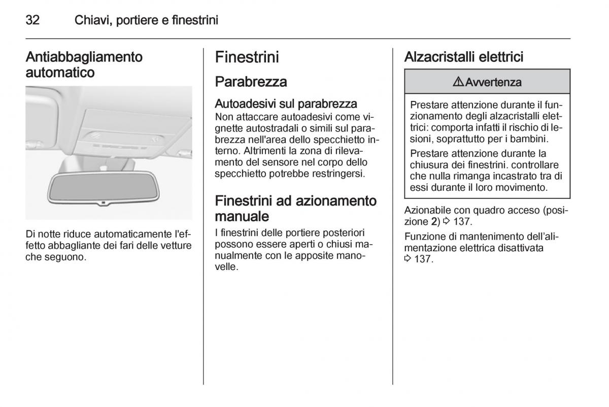 Opel Corsa D manuale del proprietario / page 34