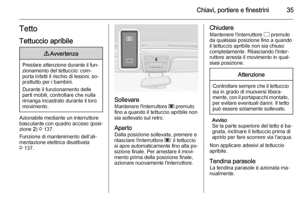 Opel Corsa D manuale del proprietario / page 37