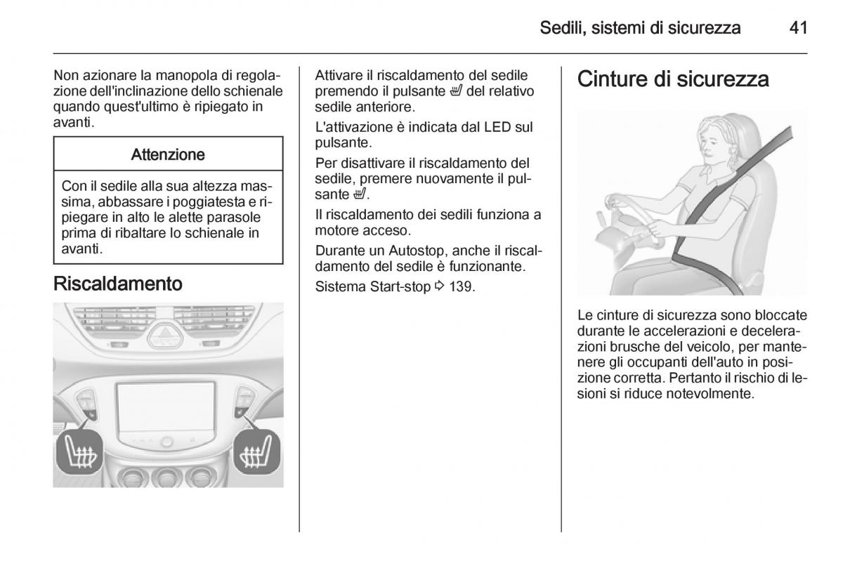 Opel Corsa D manuale del proprietario / page 43