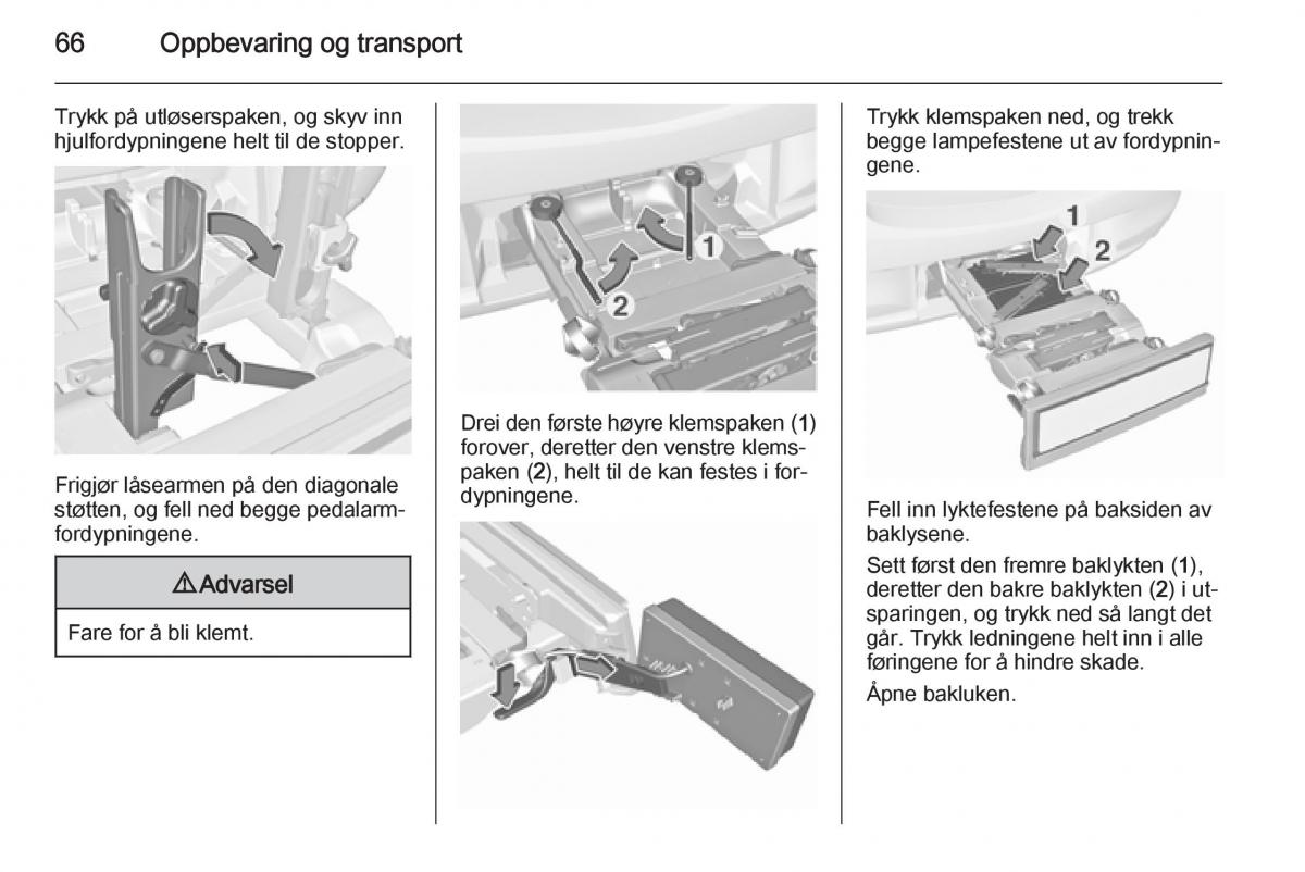 Opel Corsa D bruksanvisningen / page 68