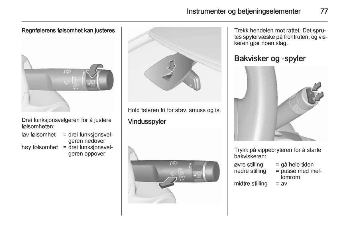 Opel Corsa D bruksanvisningen / page 79